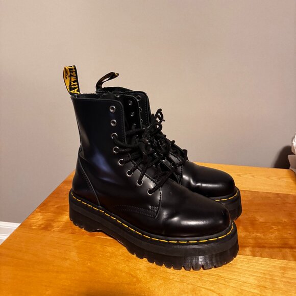 Dr. Martens Jaden Boot Smooth Leather Platforms - Picture 1 of 3